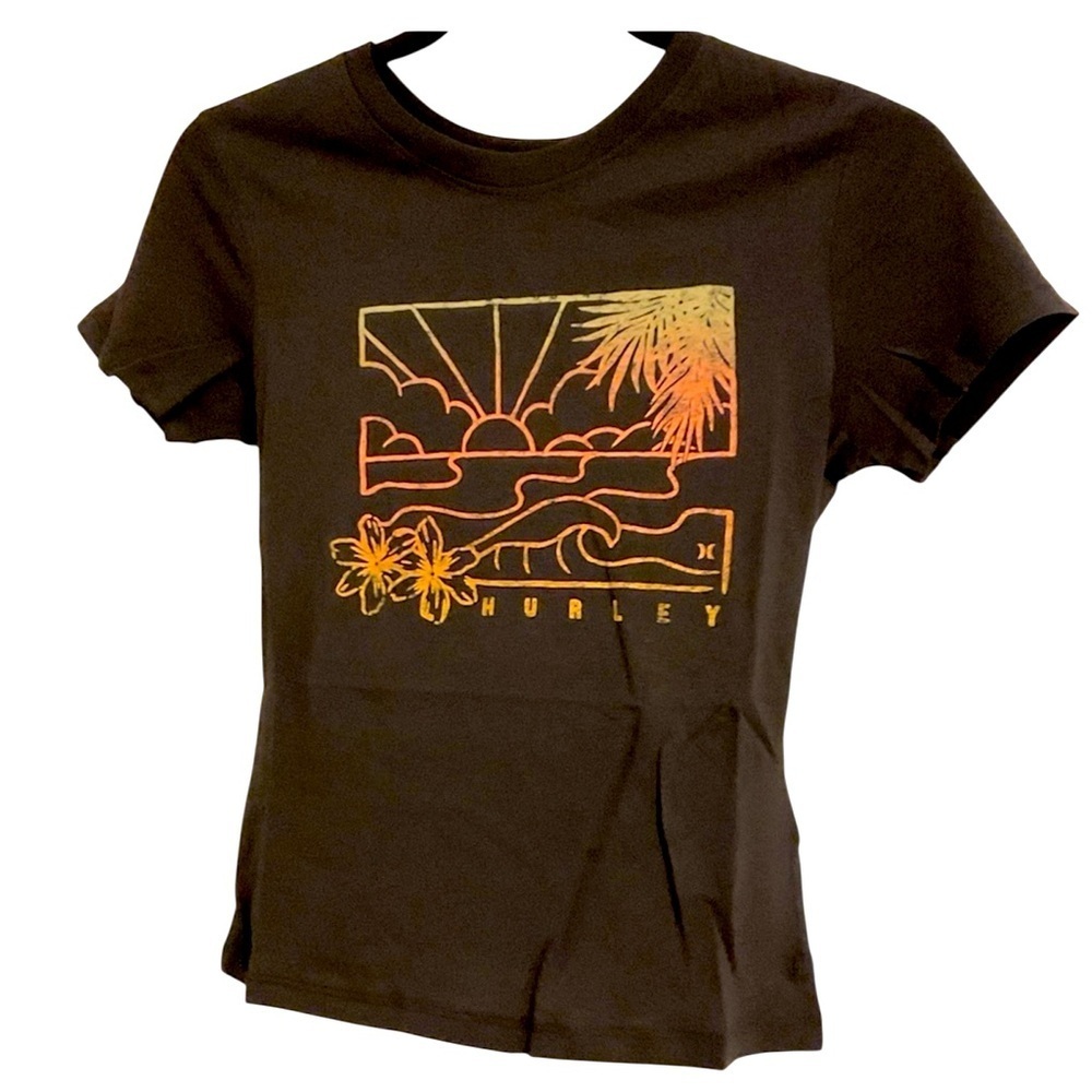 Hurley TALLIE PERFECT CREW TEE size XSMALL